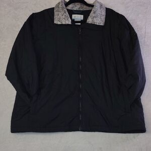 Columbia Black Jacket with Gray Collar